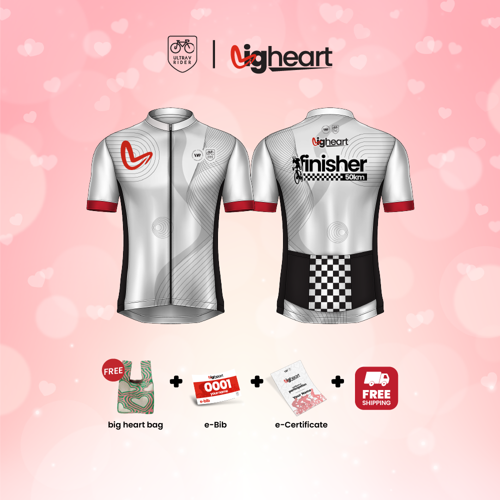 The Big Heart Ride 2024 Finisher Jersey Package