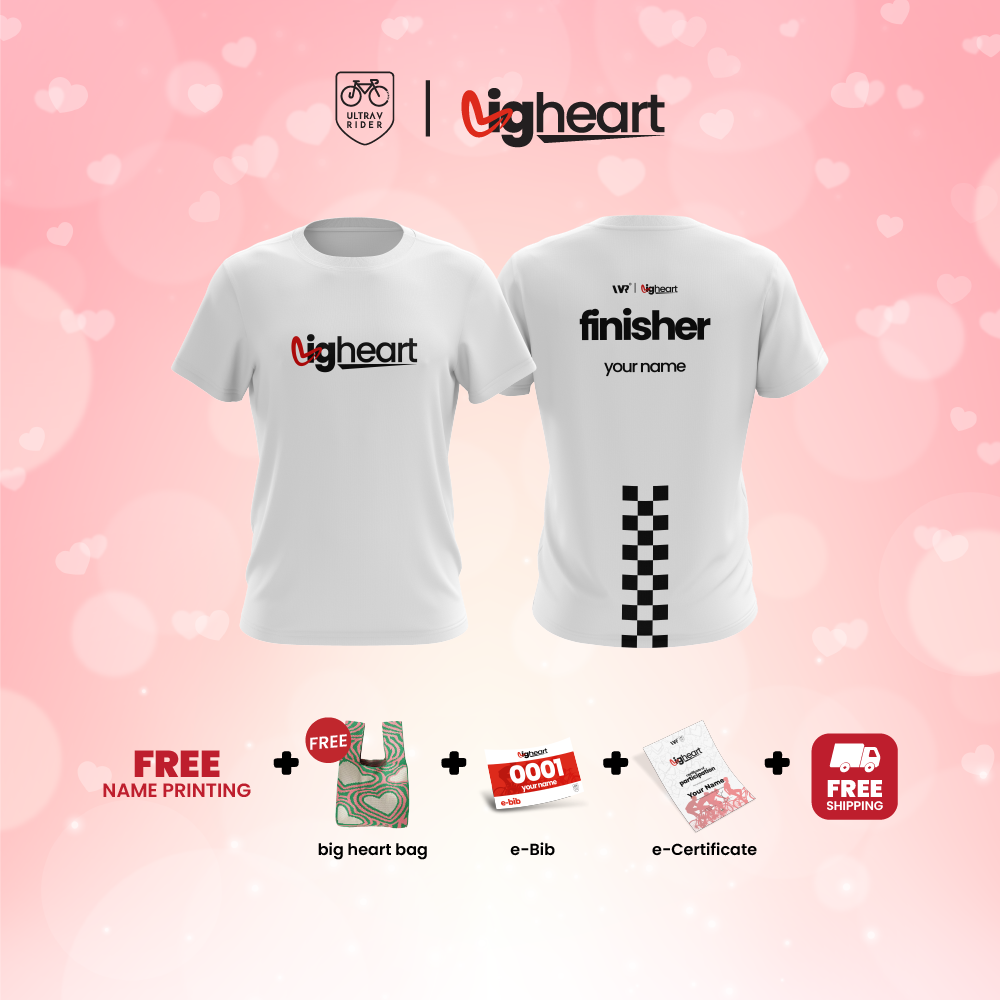 The Big Heart Ride 2024 Finisher Tee Package